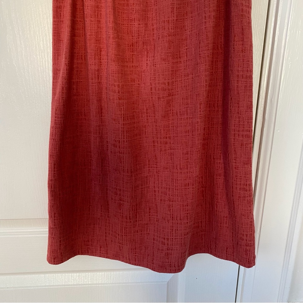 Madewell Red Texture Thread Button Front Ruffle Off-the-Shoulder Mini Dress XS - Picture 12 of 14